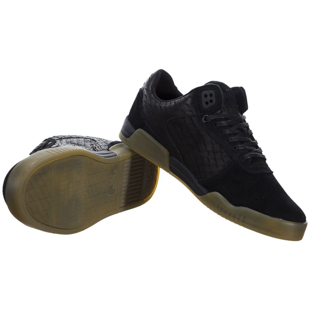 Baskets Basses Supra Ellington Noir Black Gum Homme | XHL-62494188